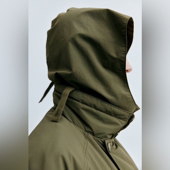 NWT Zara Oversized Quilted Jacket with Hood - Picture 9 of 16